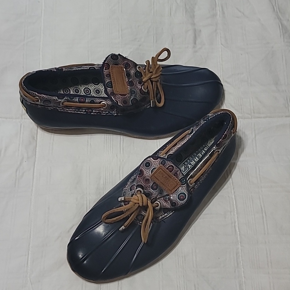 Sperry Top Sider Women's Waterproof Rubber Boot Size 9.5